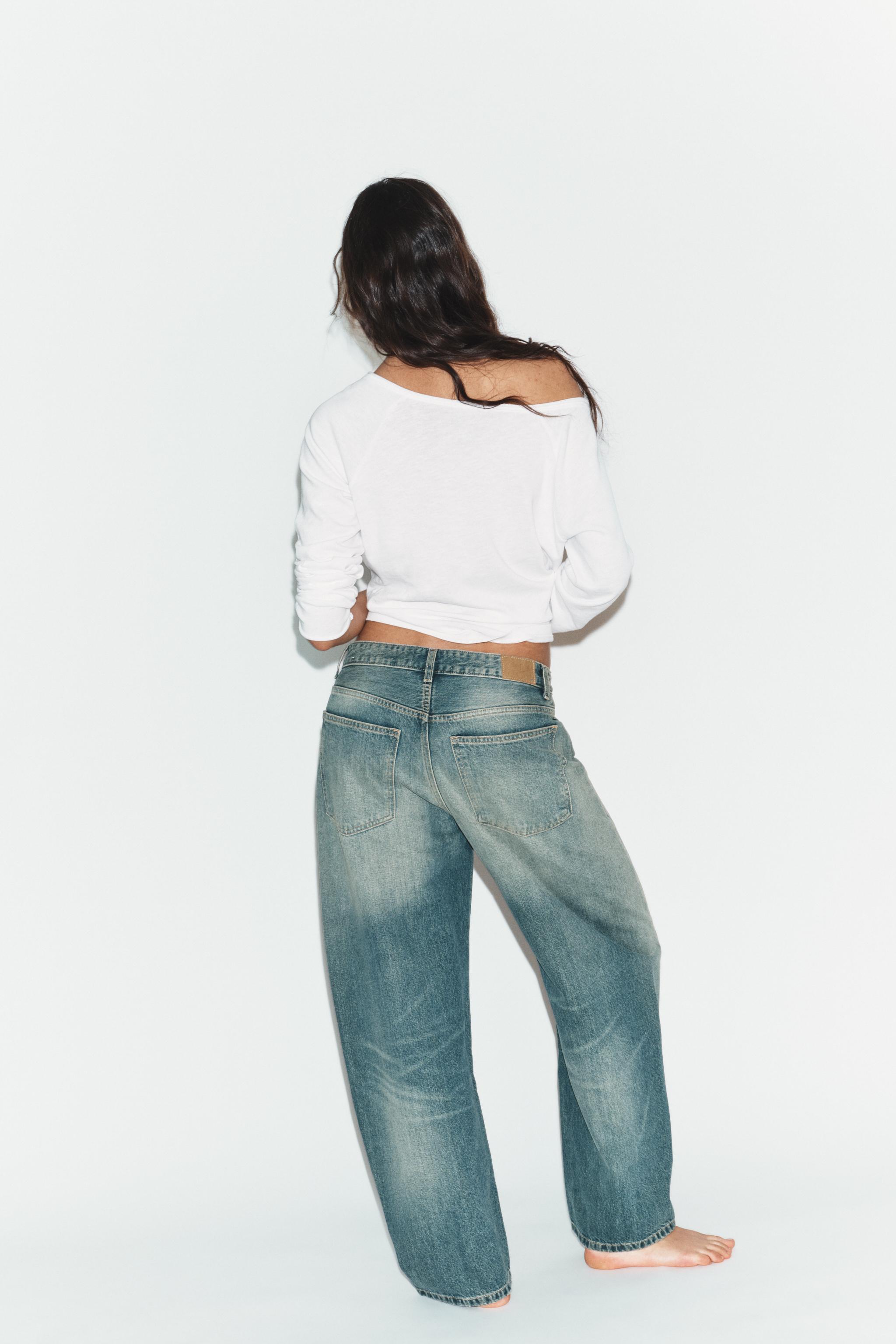 TRF MID-RISE BAGGY BALLOON JEANS